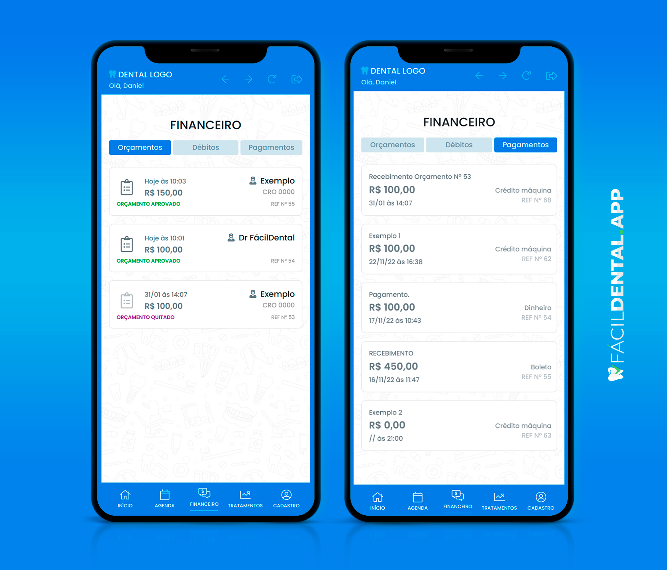 Software ou Aplicativo de gestão odontológica, FácilDental.app,, projetado para transformar a gestão da sua clínica ou consultório, tornando-a fácil e eficiente.
